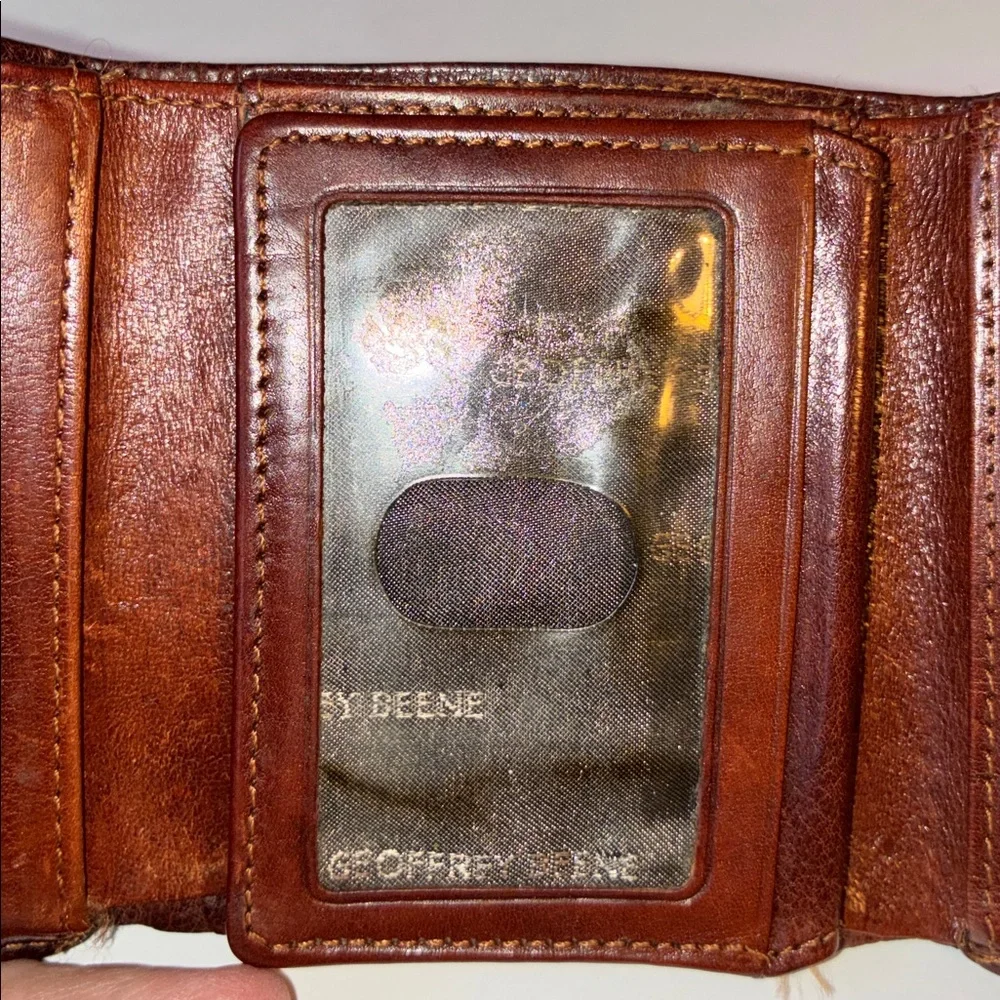 Geoffrey Beene Brown Leather Wallet